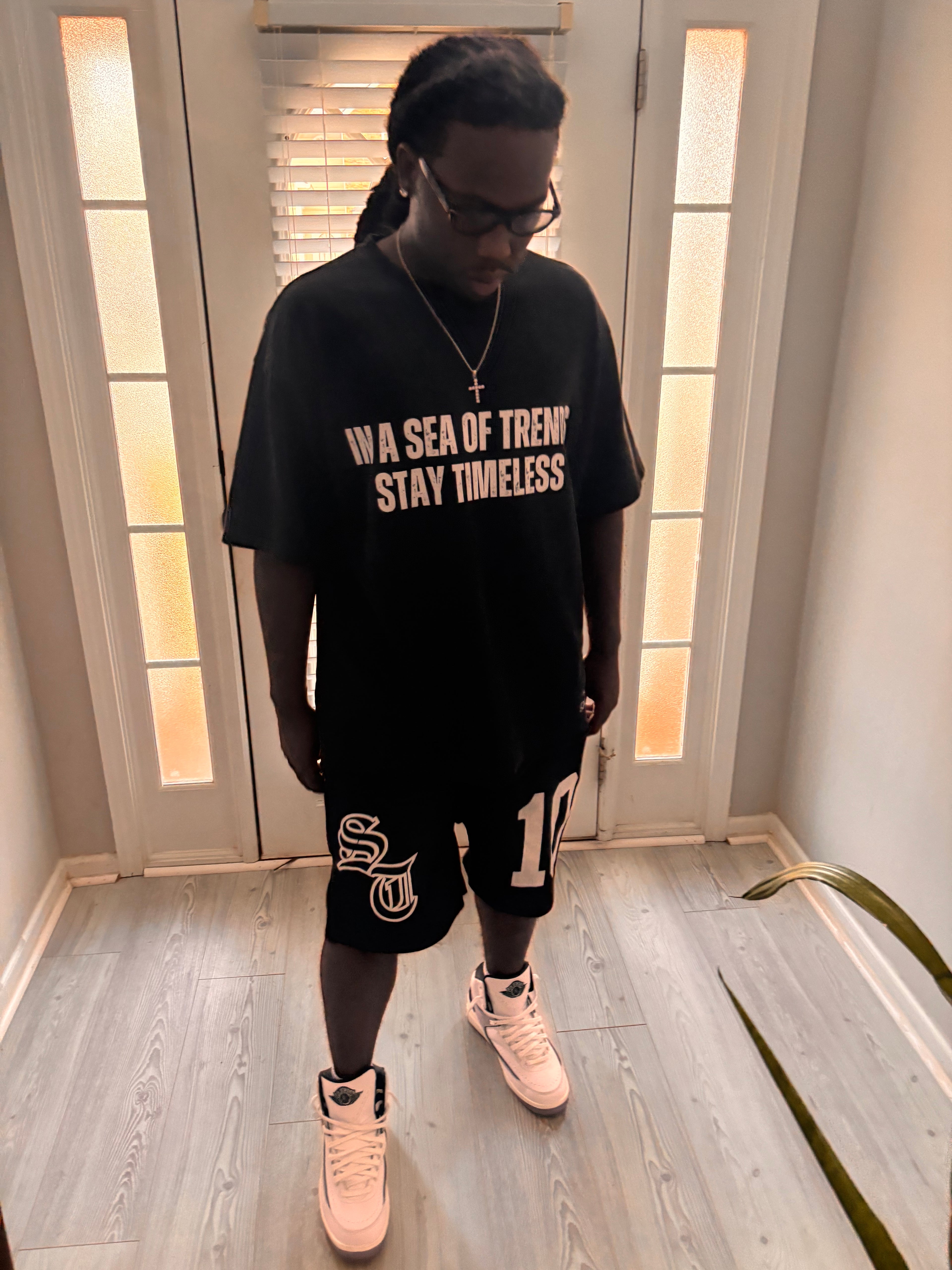 SUN FADE ATHLETIC COTTON SHORTS