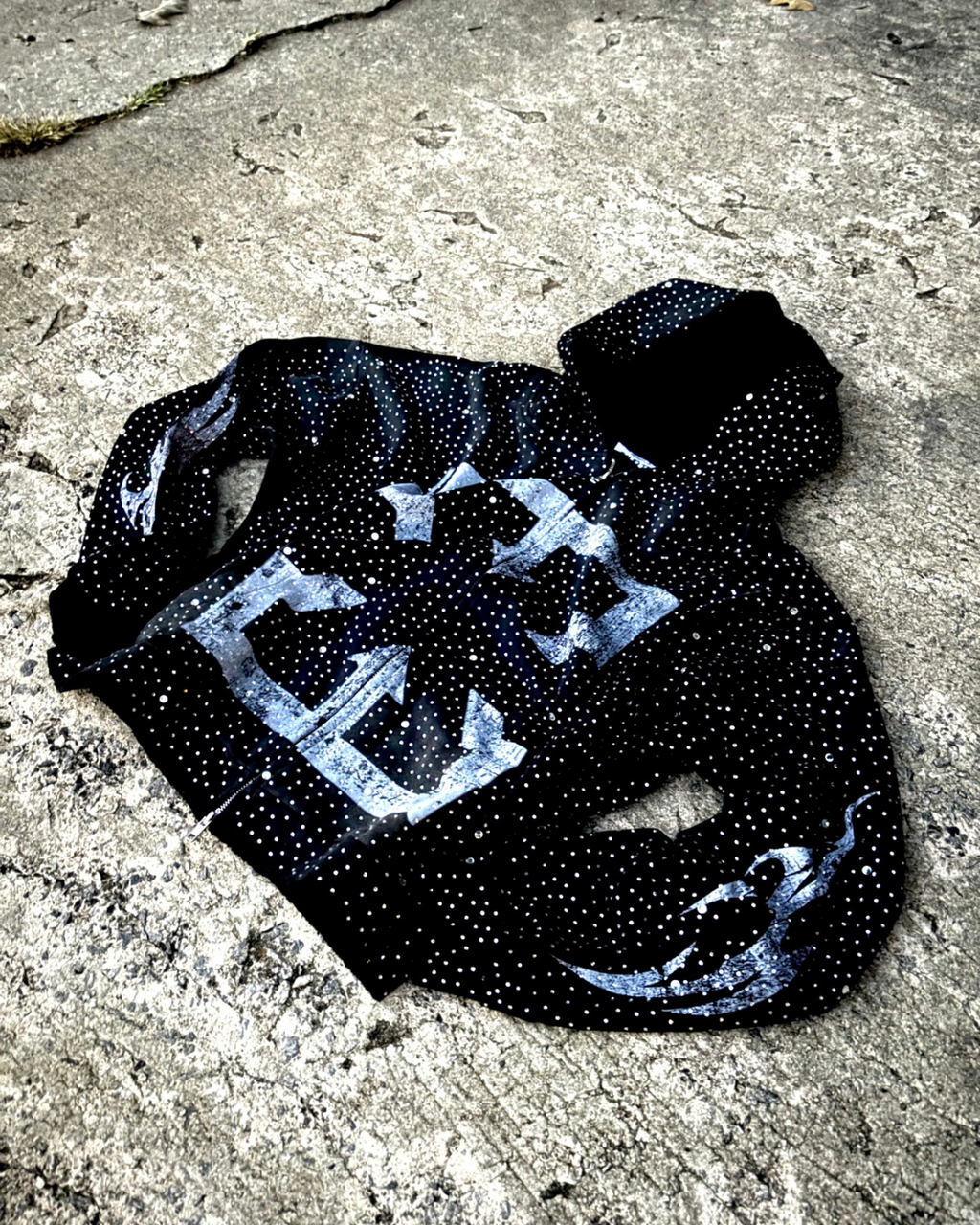 RHINESTONE ZIP UP