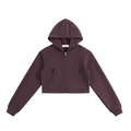 Essential Cropped Zip-Up Women’s Hoodie