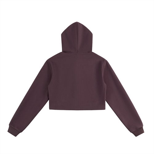 Essential Cropped Zip-Up Women’s Hoodie