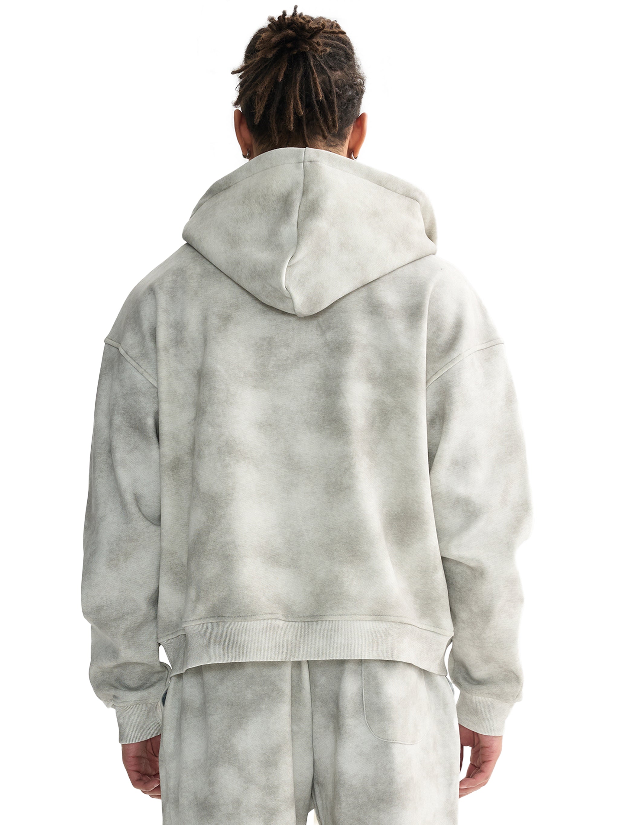 Zip-Up Hoodie,Hoodies,Dirty washed,Streetwear ,Fleece Hoodie